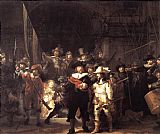 Night Canvas Paintings - Rembrandt night watch